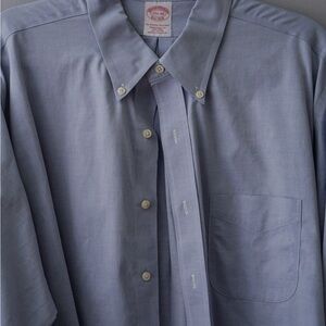 Brooks Brothers 17 1/2 - 34 Blue Long Sleeve Dress Shirt